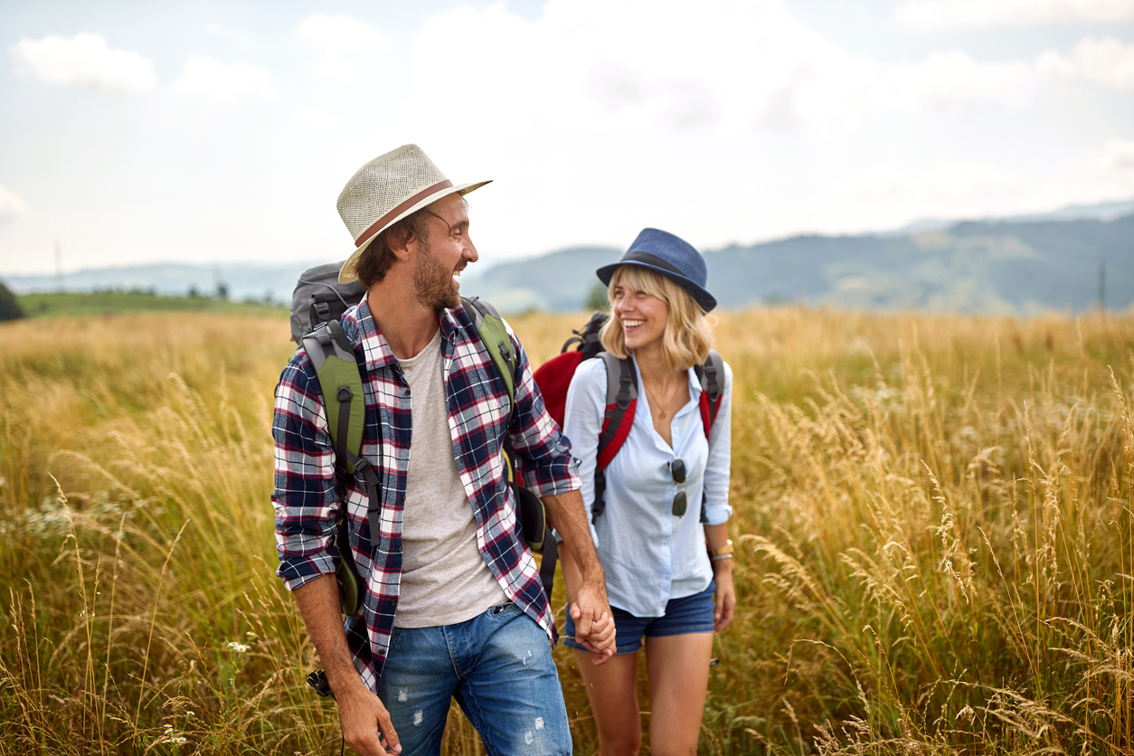 Wanderung im Kornfeld
