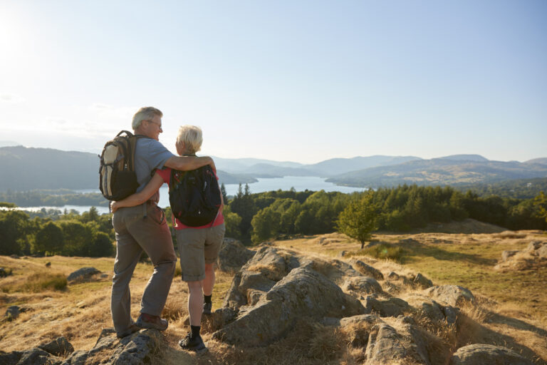 Gemeinsame Wanderung im Hochland