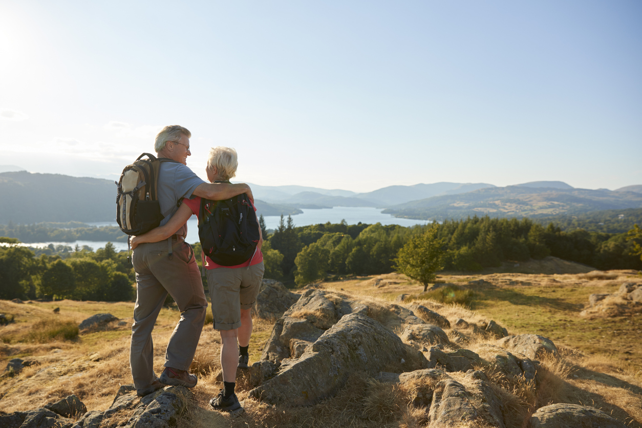 Gemeinsame Wanderung im Hochland